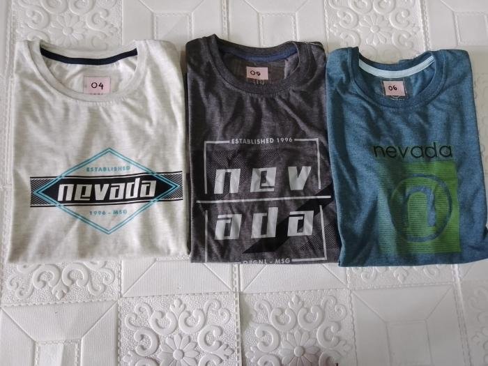 Kaos Nevada Cowok (sizeM) 4pcs