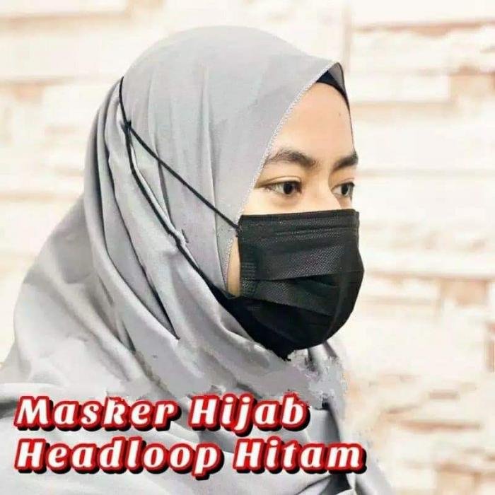 Masker Hijab Hitam