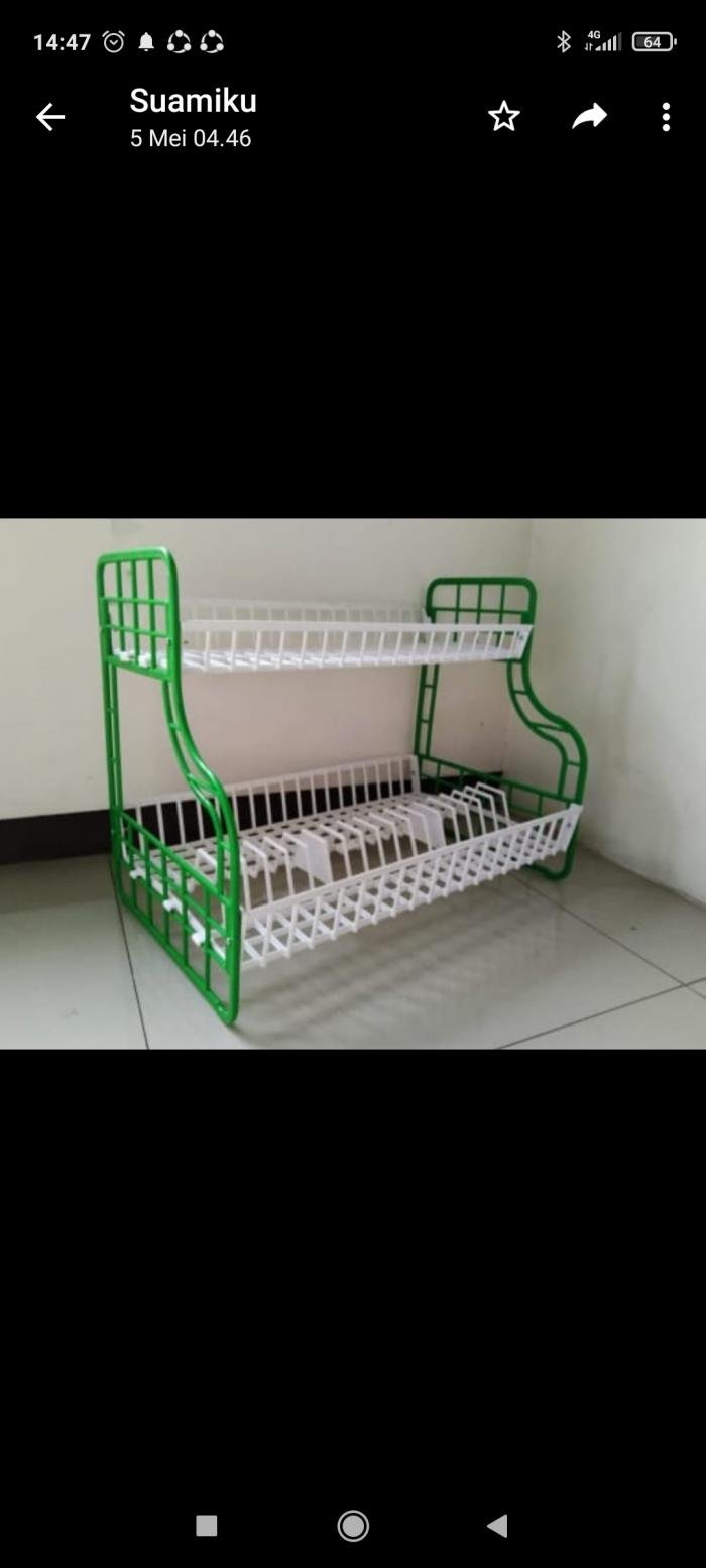 Rak Piring 2 Susun Klasik l,