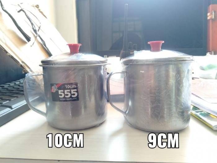 Mug + Tutup Stainless 10cm