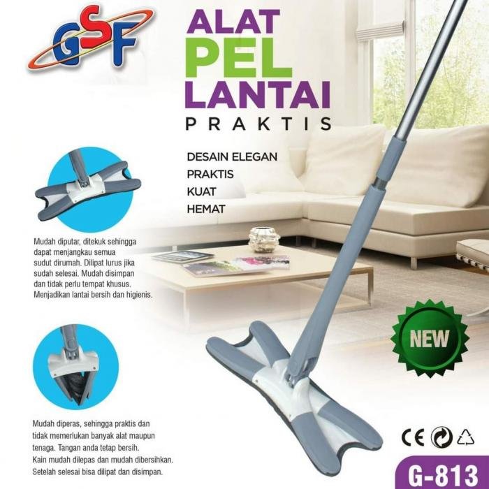 Alat Pel X-Shape Mop