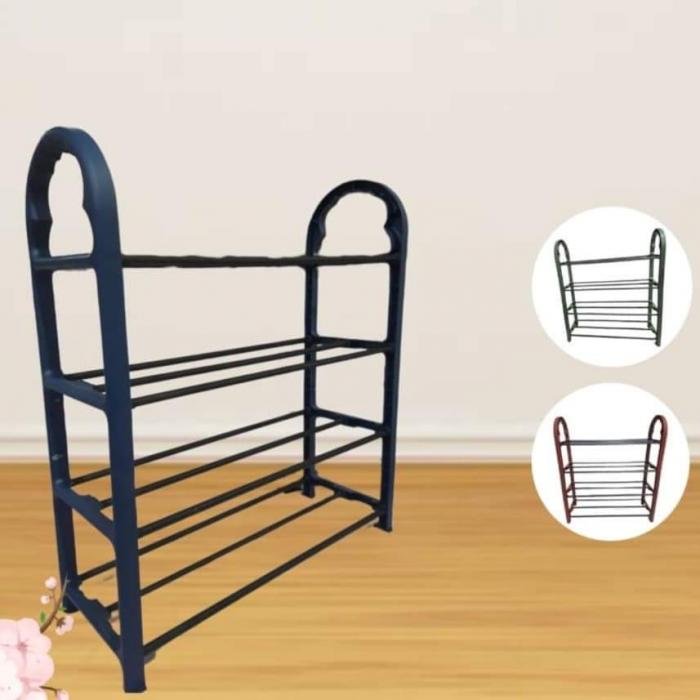 Rak Sepatu Vanstar 4Susun Hitam CH-104