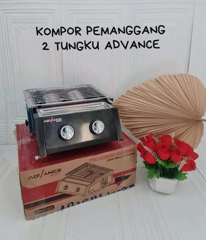 Kompor Gas Pemanggang 2Tungku Advance
