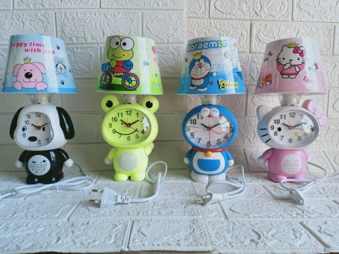 Lampu Belajar + Jam Dinding Tudung