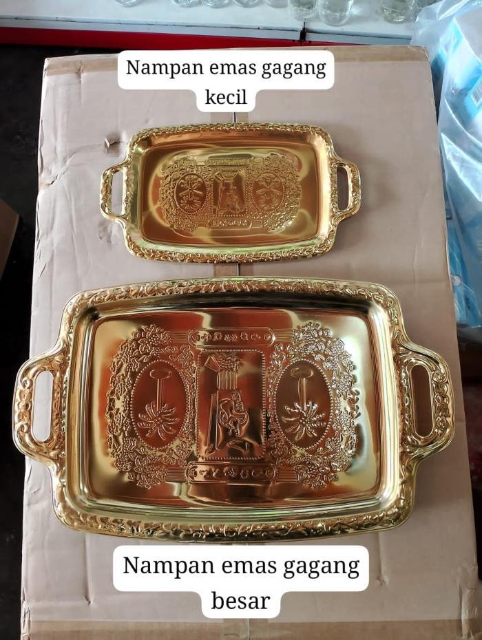 Nampan Emas Segi Kecil