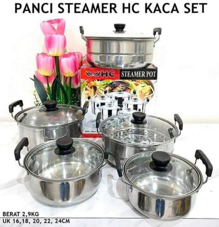 Panci NDO steamer pot HC 11pcs
