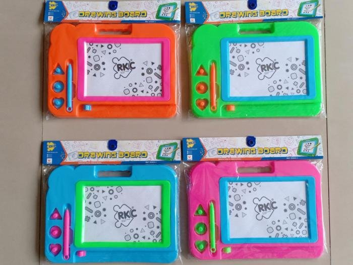 Mainan Papan Tulis Kotak g, D