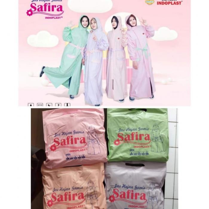 Jas Hujan Gamis Safira, p