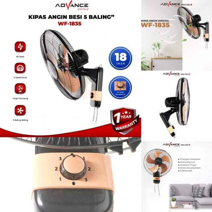 Kipas Advance Dinding WF-1835