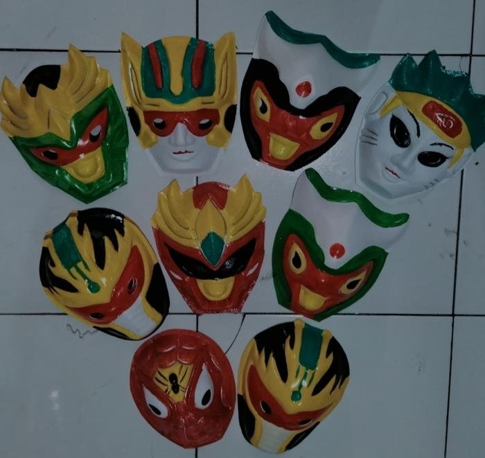 Mainan Topeng Robot m, D