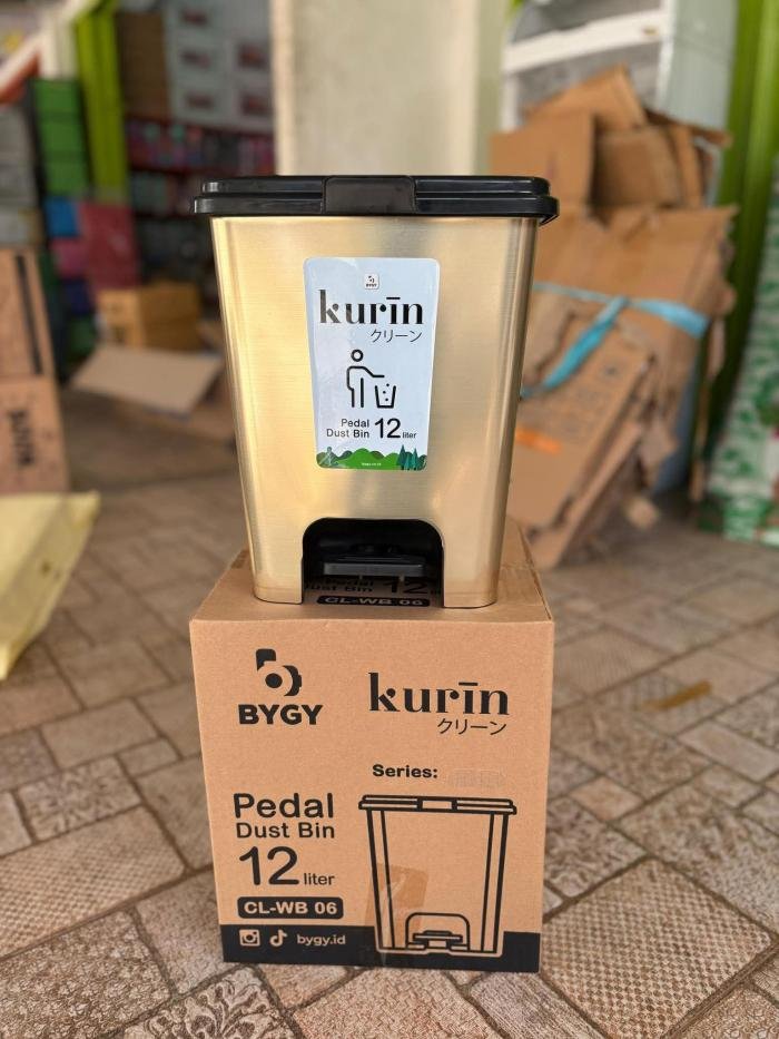 Tempat Sampah Injak Kurin Dustbin 12L