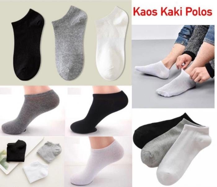 Kaos Kaki Polos Hitam