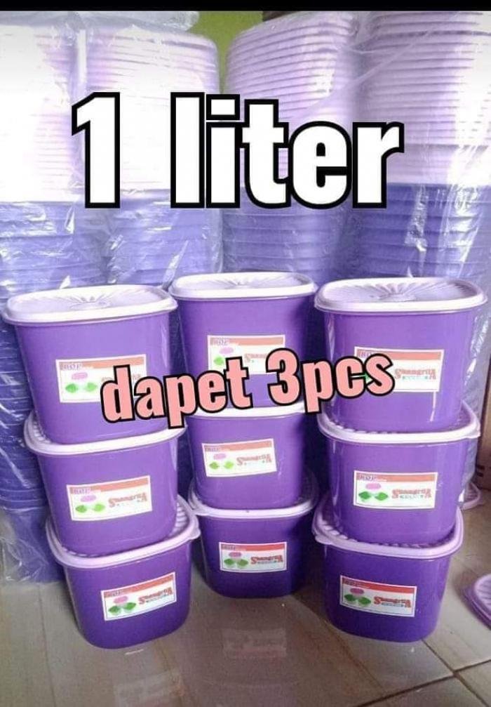 Toples Ungu 1Liter 3pcs