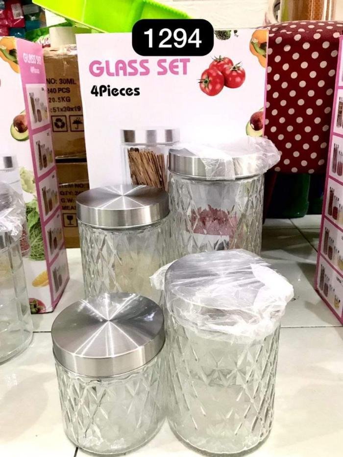 Toples Kaca Diamond Jumbo isi 4 ha