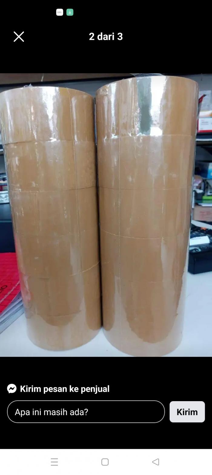 Lakban Coklat Bagus f,