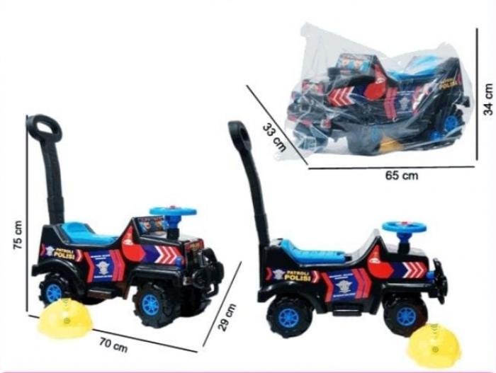 Mainan Mobil Dorong Polisi