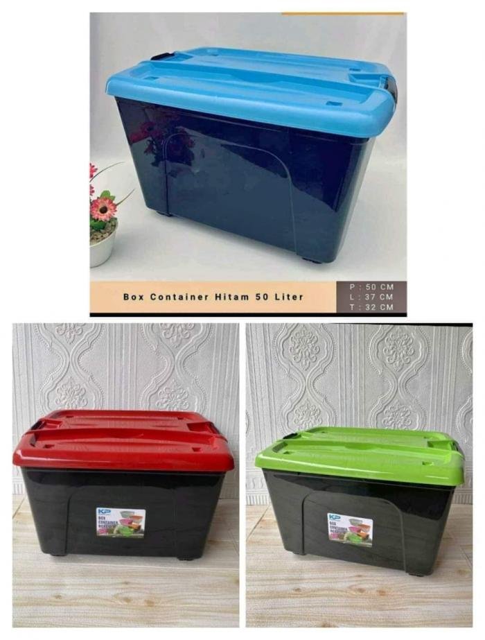 Box Container Hitam 50L