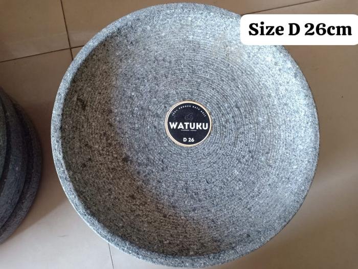 Cobek Batu Asli Watuku D. 26cm. A.