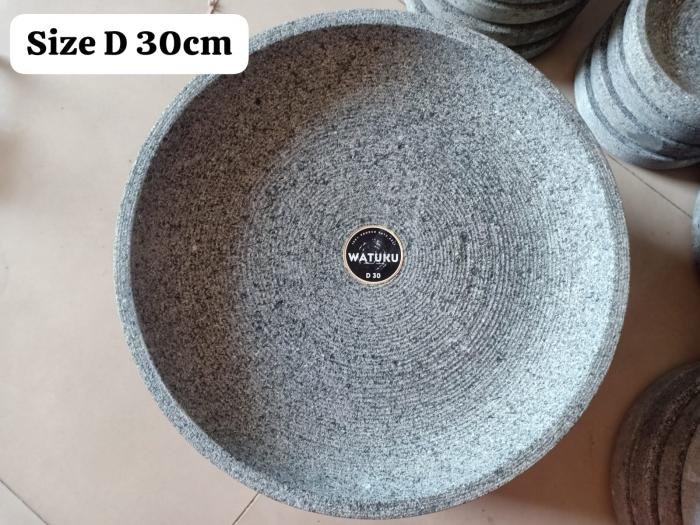 Cobek Batu Asli Watuku D. 30cm. A.