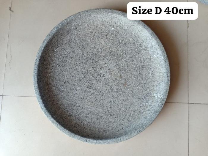 Cobek Batu Asli Watuku D. 40cm. A.