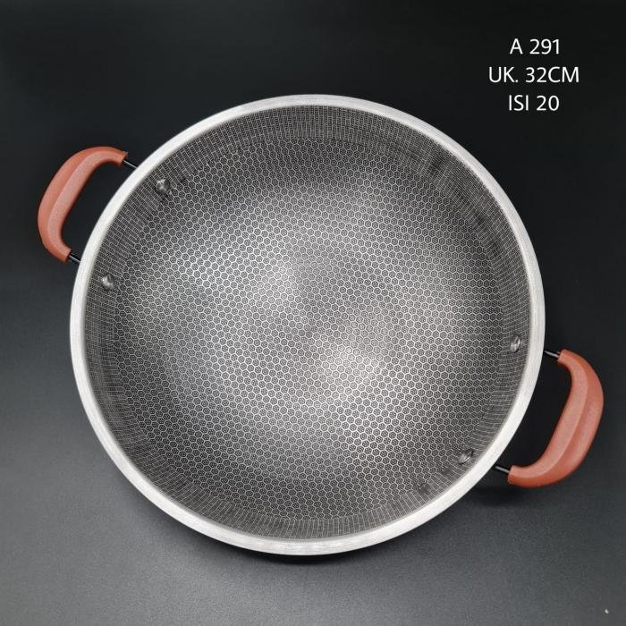 Wajan Stainless Laba laba uk 32cm. a.