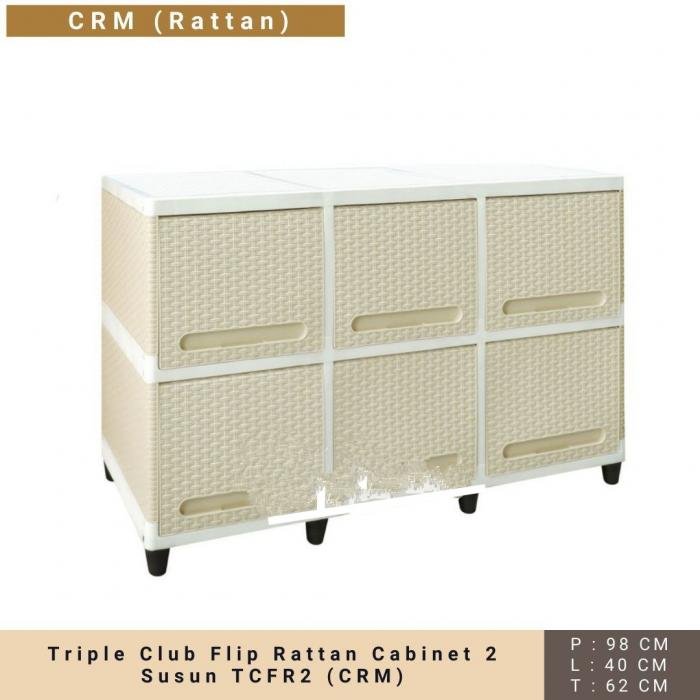 Lemari Triple Clup Flip 2Susun TCFD (2WCC PI). C.