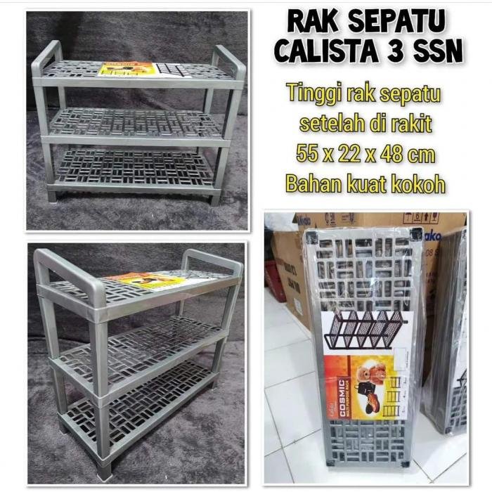 Rak Sepatu Calista 3Susun