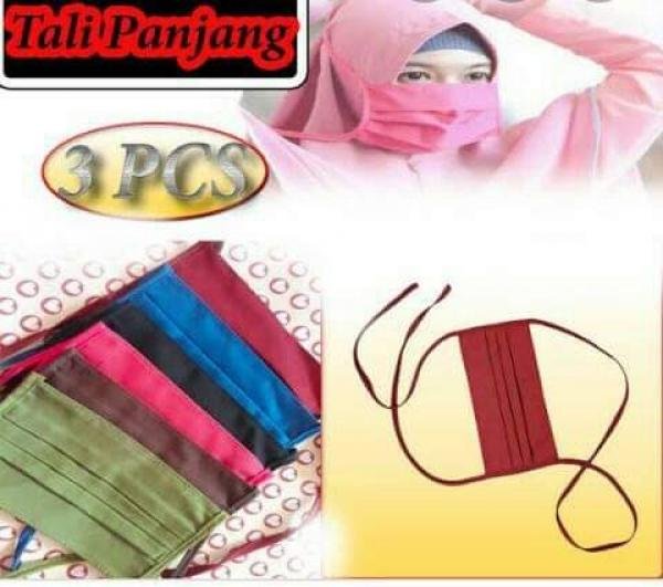 Masker Hijab Kain p,