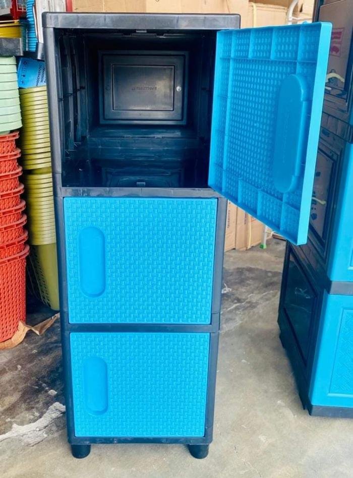 Lemari Cabinet 3Susun Marble Swing