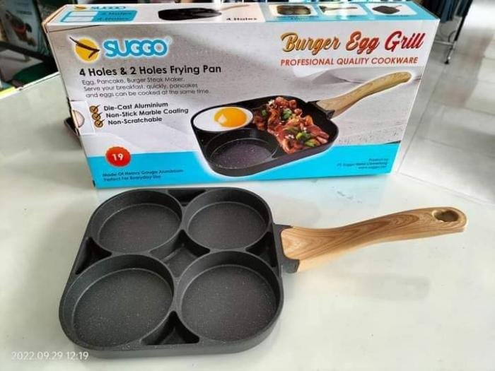 Burger Egg Grill Pan 4lubang