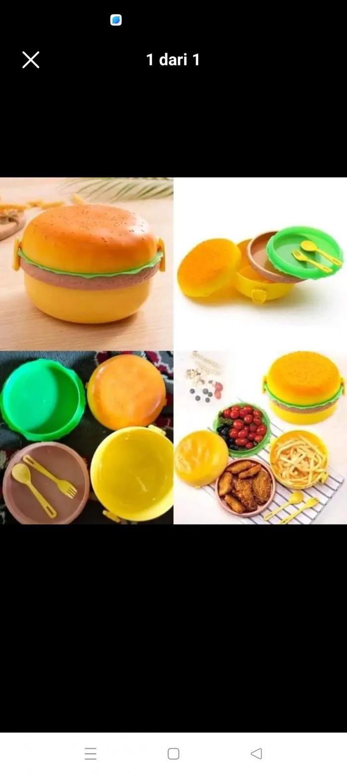 Kotak Makan Burger C, l