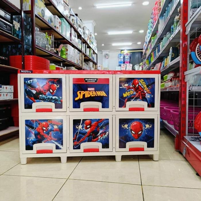 Lemari Napolly Lokerbox-3206 Spiderman