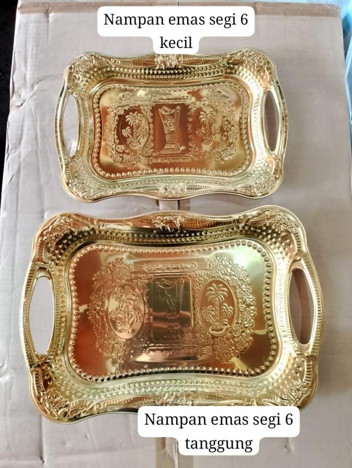 Nampan Emas Kotak Kecil