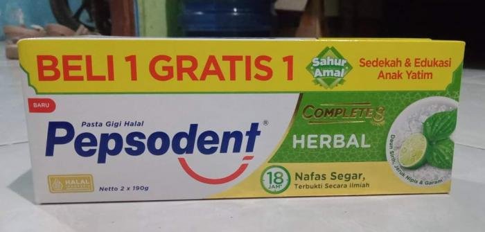 Pepsodent Herbal 190gr Banded