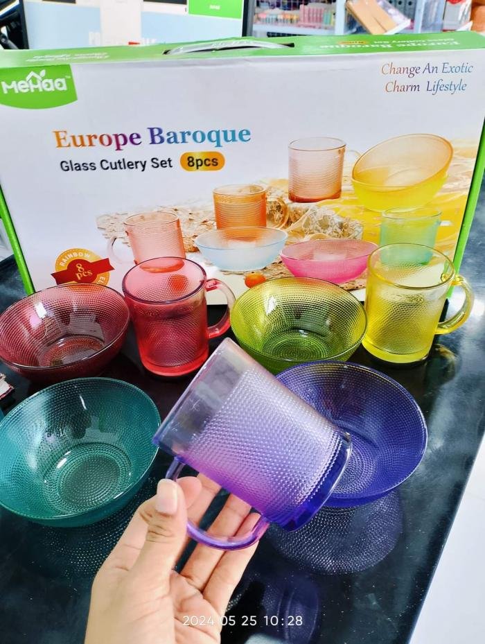 Mangkok Gelas set Import