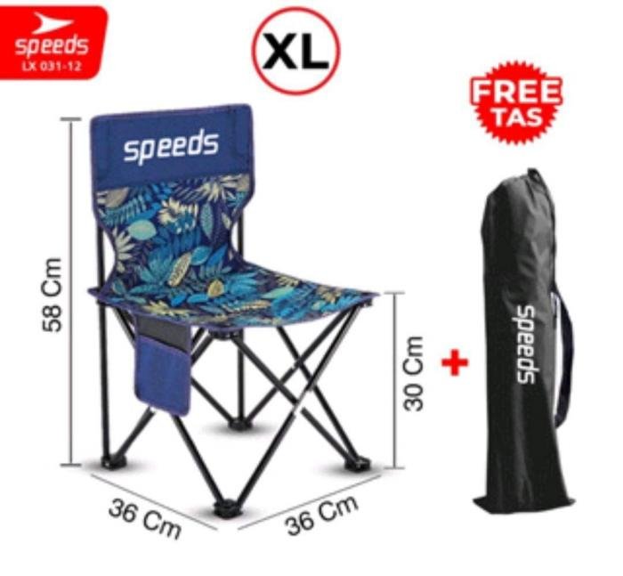 Kursi Lipat Travel XXL (biru)