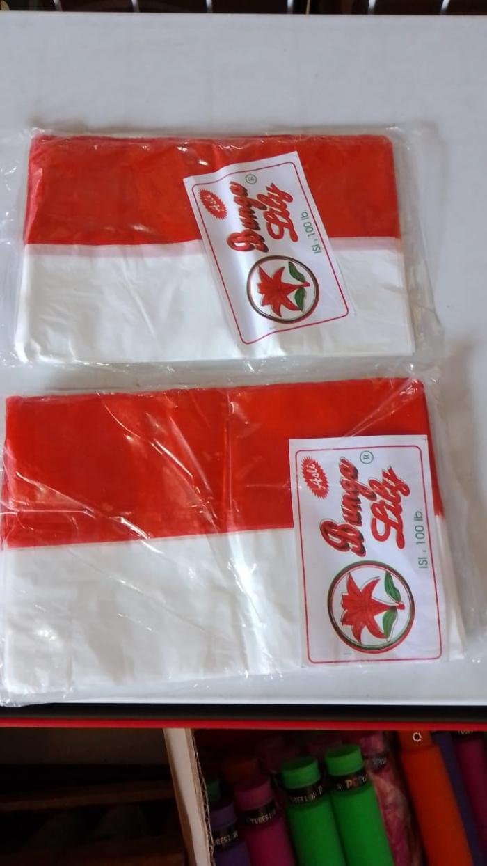 Bendera Plastik 100lembar tanpa tali