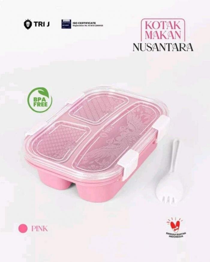 Lunch Box Nusantara 3sekat Tri J