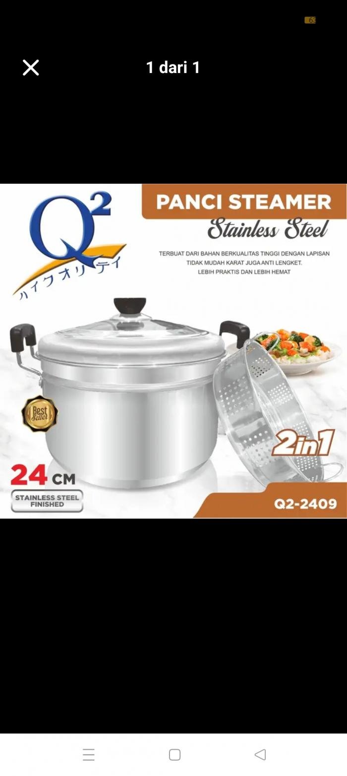 Panci Dandang Nasi Q2 2609 (26cm)