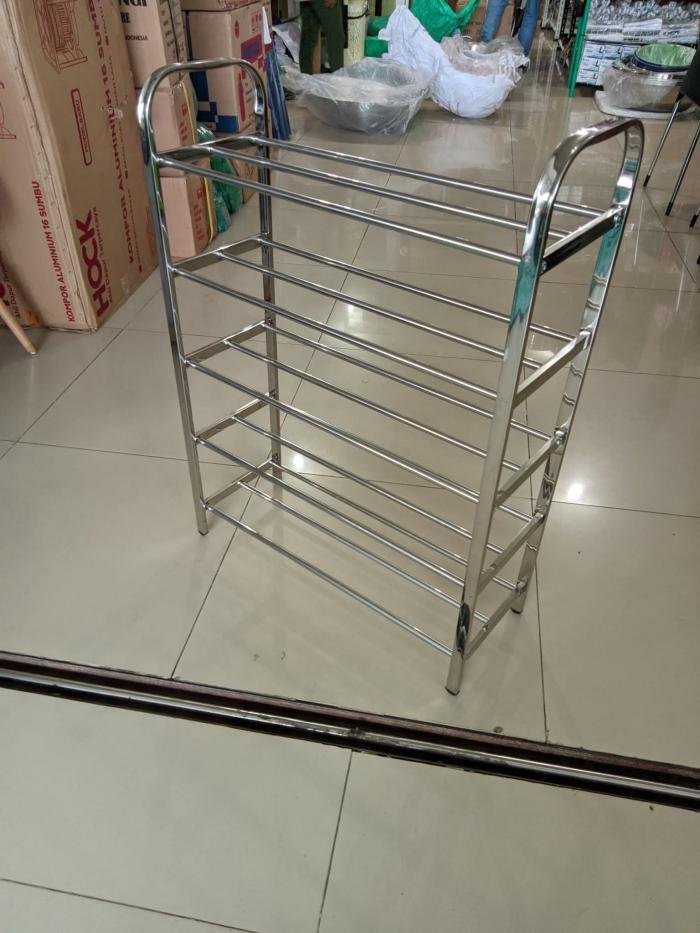 Rak Sepatu Full Stainless 5Susun A274