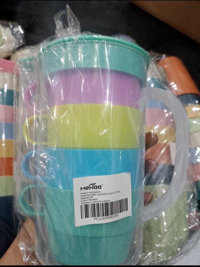 teko+gelas set rainbow mehaa