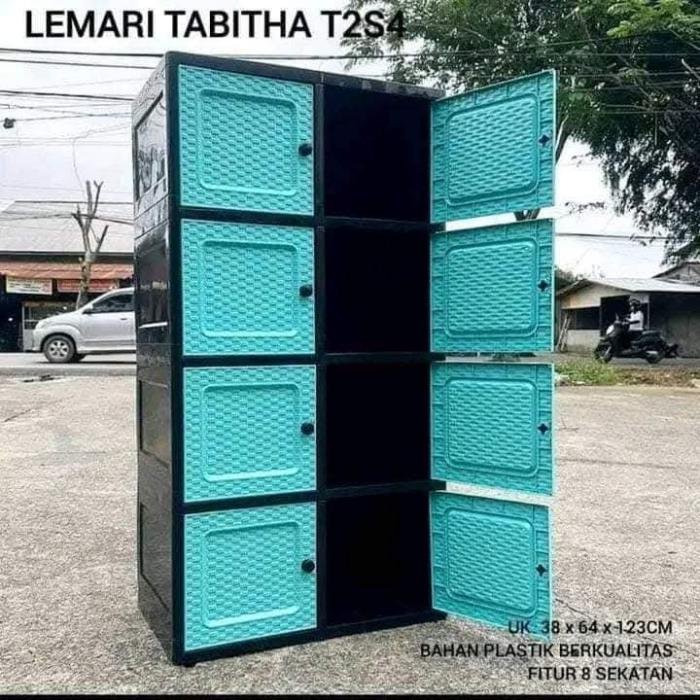 Lemari Clicks Tower 4susun 8pintu Tabitha T2S4