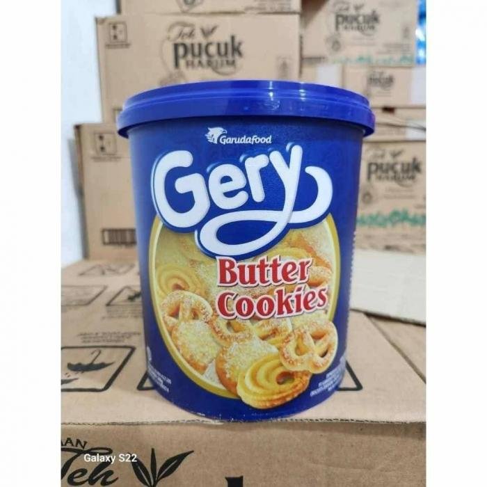 (ECER) Gery Butter Cookies Biru Ecer