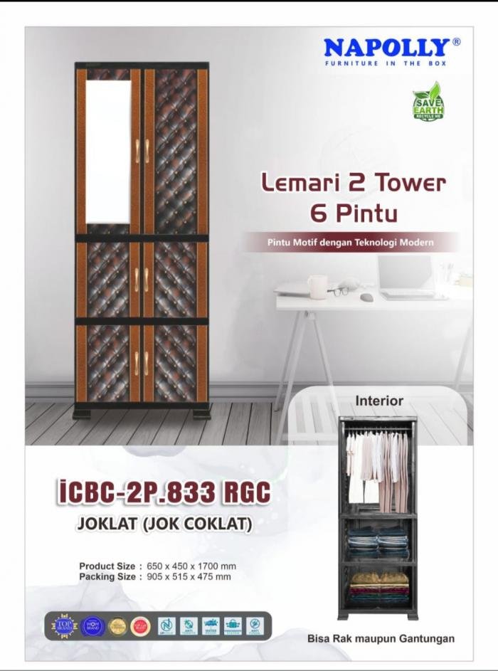 Lemari Napolly ICBC-2P 833RGC