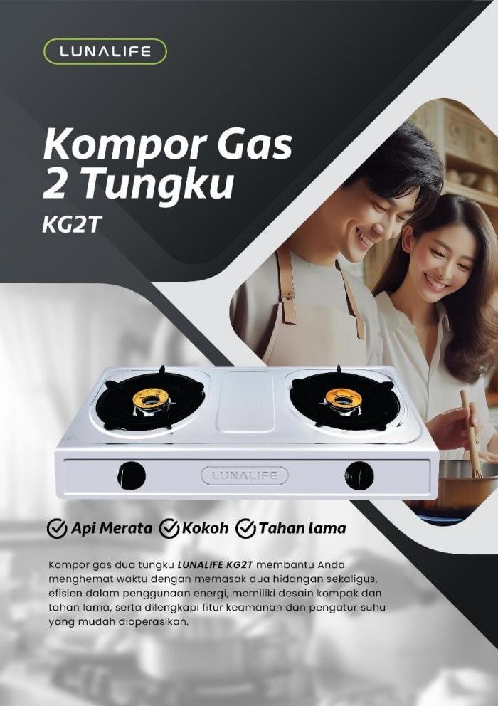 Kompor Gas 2Tungku Lunalife
