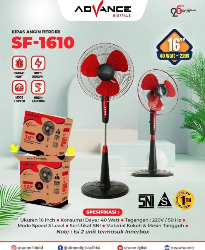 Kipas Berdiri Advance Sf-1610
