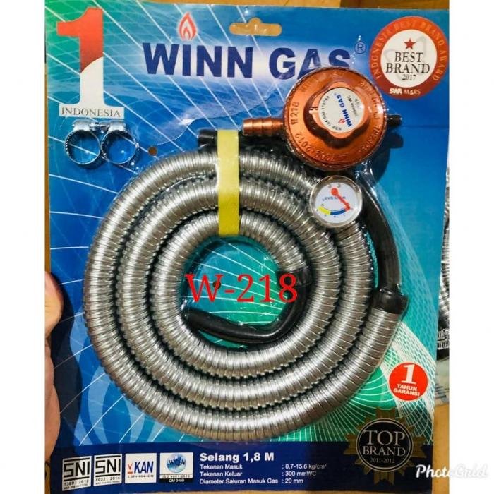 Regulator + Selang Winn gas W-218