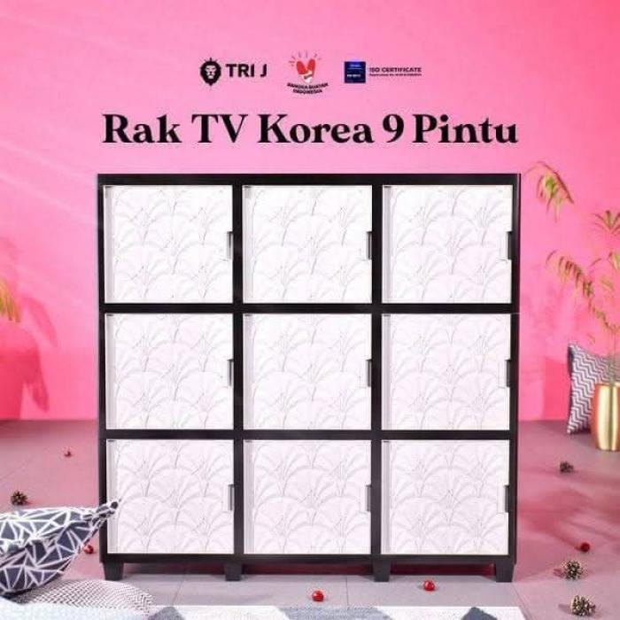 Lemari Tv 9Pintu Tri J