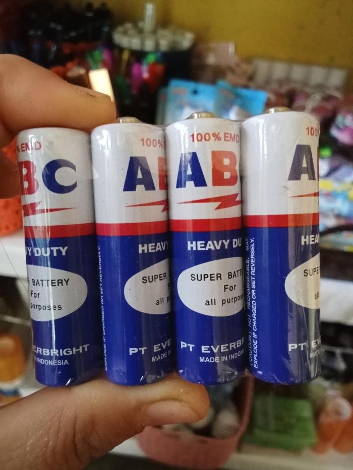Baterai ABC kecil remot (isi 4pcs)