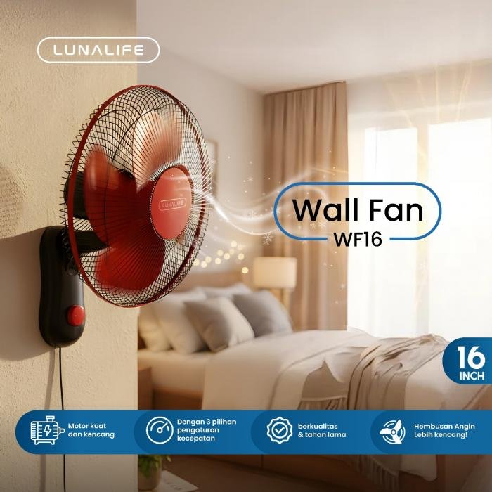 Kipas Dinding Lunalife wf-16